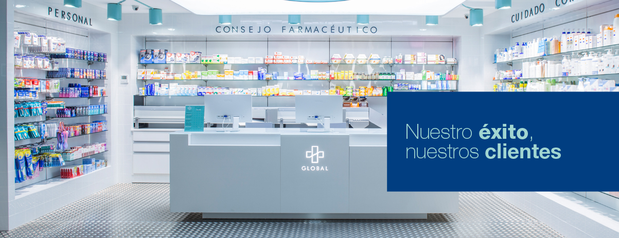 mostradores de farmacias