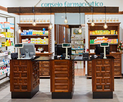 mostradores de farmacias