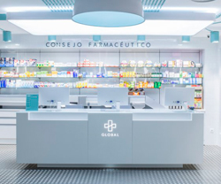 mostradores de farmacias