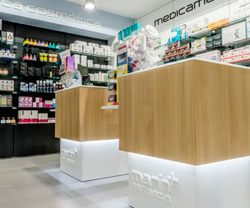 mostradores de farmacias