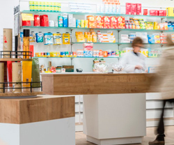 mostradores de farmacias