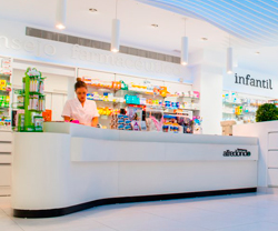 mostradores de farmacias