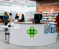 mostradores de farmacias